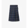 Check Wool Midi Kilt