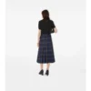 Check Wool Midi Kilt