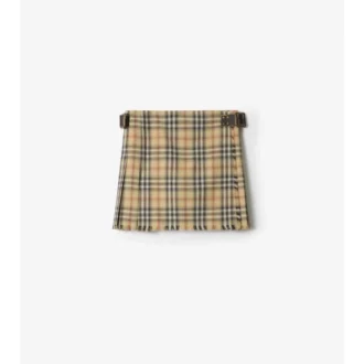 Check Wool Mini Kilt