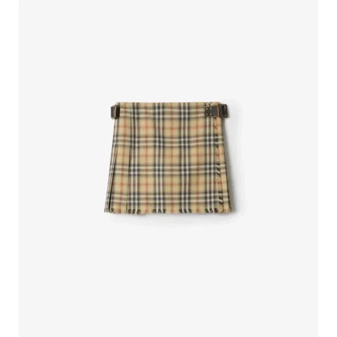 Check Wool Mini Kilt