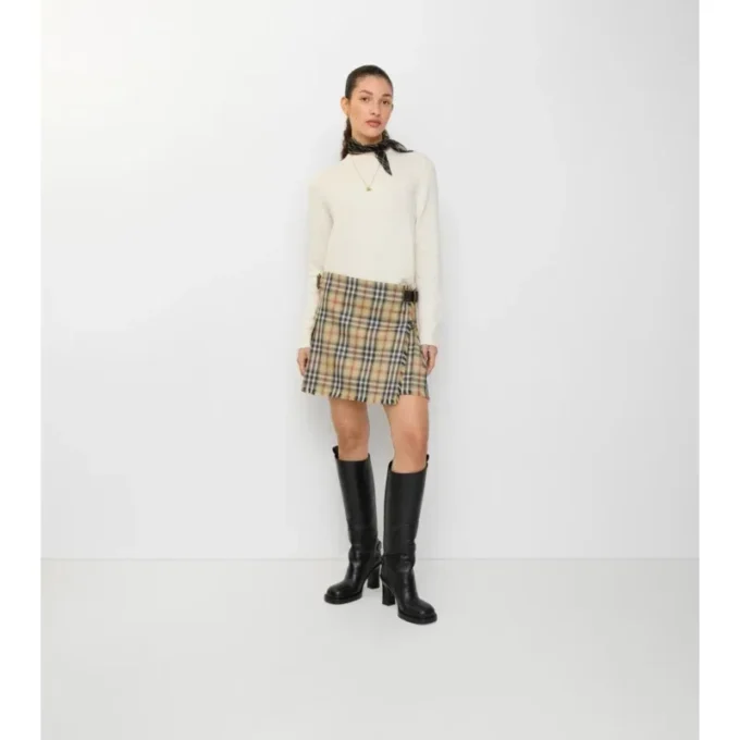 Check Wool Mini Kilt