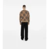 Check Wool Mohair Blend Cardigan