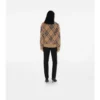 Check Wool Mohair Blend Cardigan