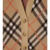 Check Wool Mohair Blend Cardigan