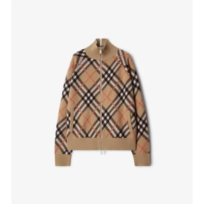 Check Wool Mohair Blend Jacket