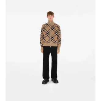 Check Wool Mohair Blend Jacket