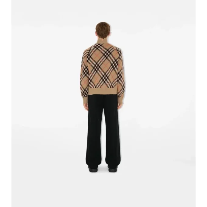 Check Wool Mohair Blend Jacket