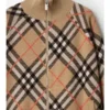 Check Wool Mohair Blend Jacket