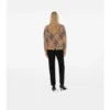 Check Wool Mohair Blend Sweater