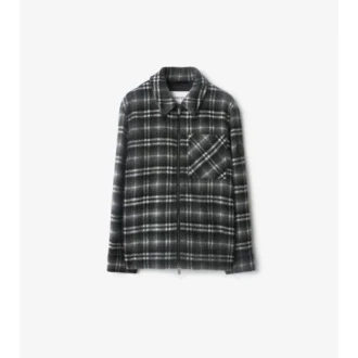 Check Wool Overshirt