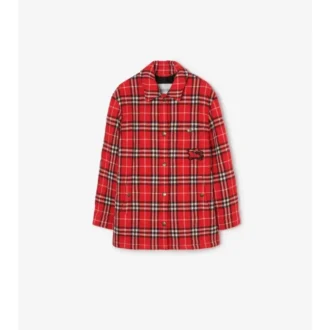 Check Wool Overshirt