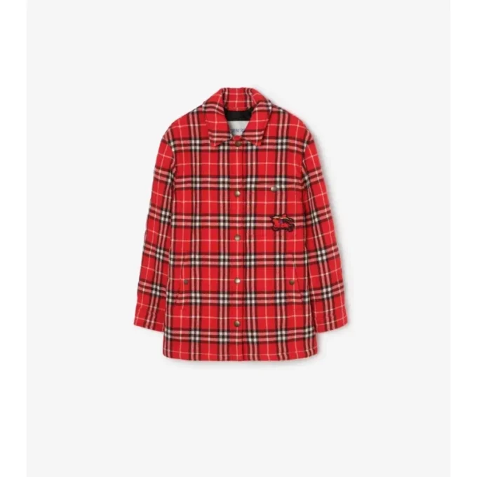 Check Wool Overshirt