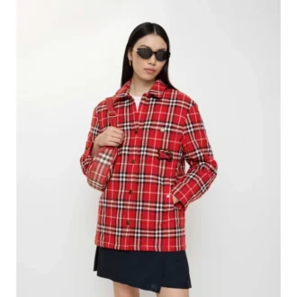 Check Wool Overshirt