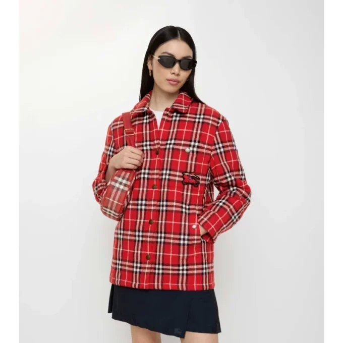 Check Wool Overshirt