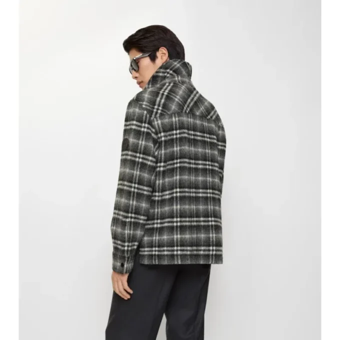 Check Wool Overshirt