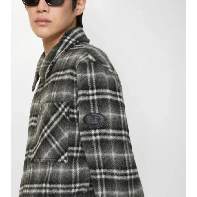 Check Wool Overshirt