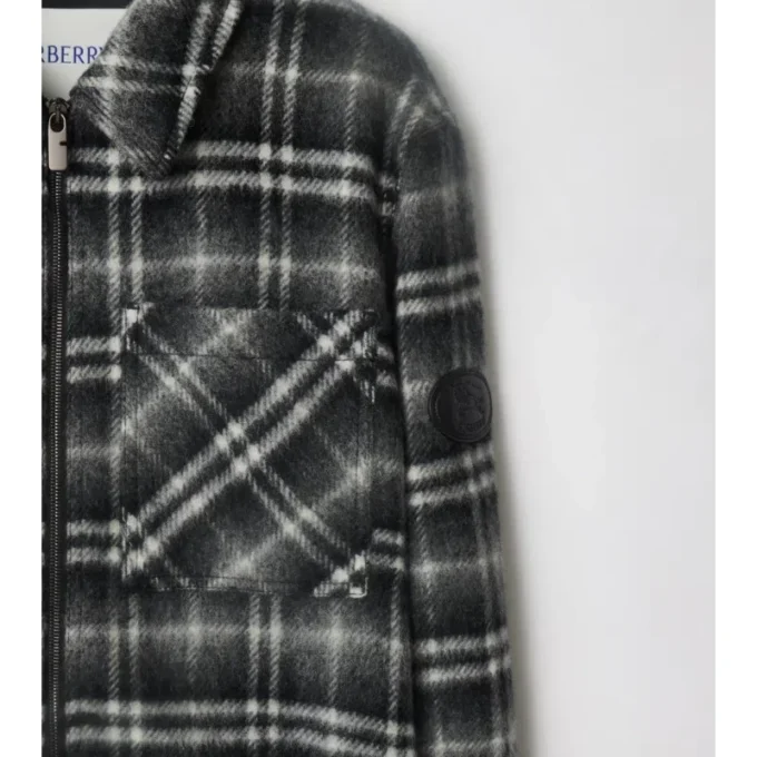 Check Wool Overshirt