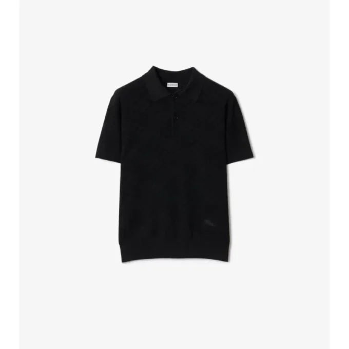 Check Wool Polo Shirt
