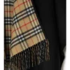 Check Wool Reversible Cape