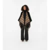 Check Wool Reversible Cape