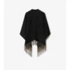 Check Wool Reversible Cape