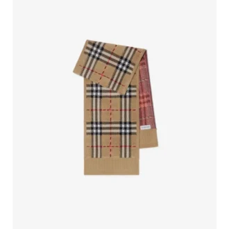 Check Wool Scarf