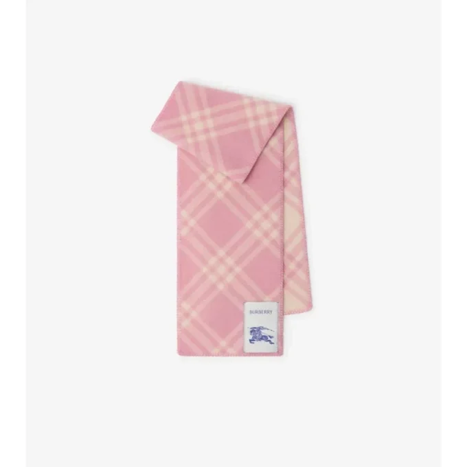 Check Wool Scarf
