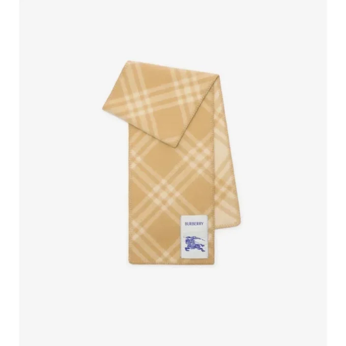 Check Wool Scarf