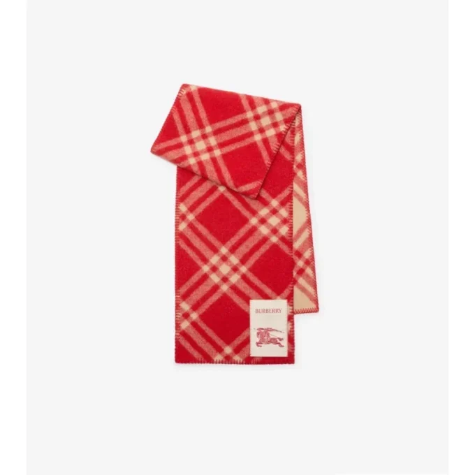 Check Wool Scarf