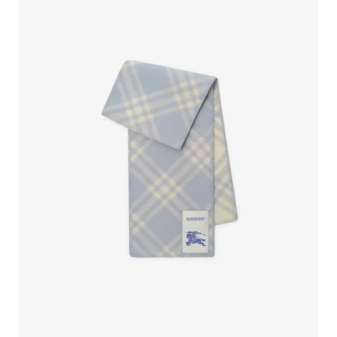 Check Wool Scarf