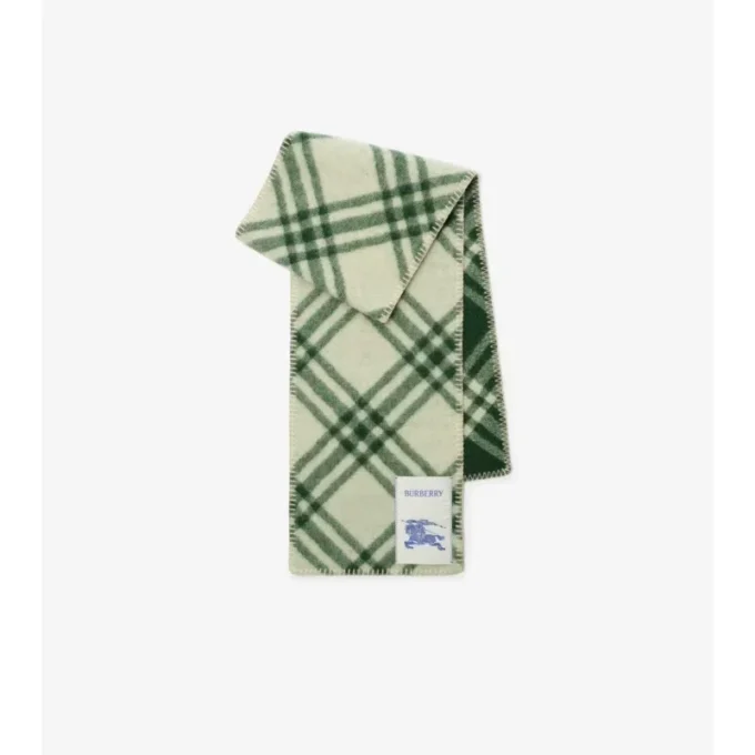 Check Wool Scarf