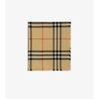 Check Wool Scarf