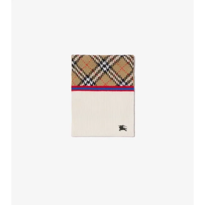 Check Wool Scarf