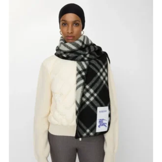 Check Wool Scarf