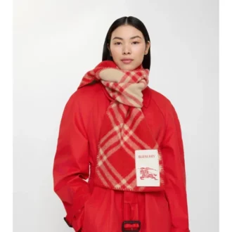 Check Wool Scarf