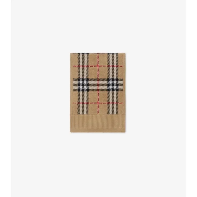 Check Wool Scarf