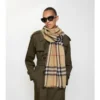 Check Wool Scarf