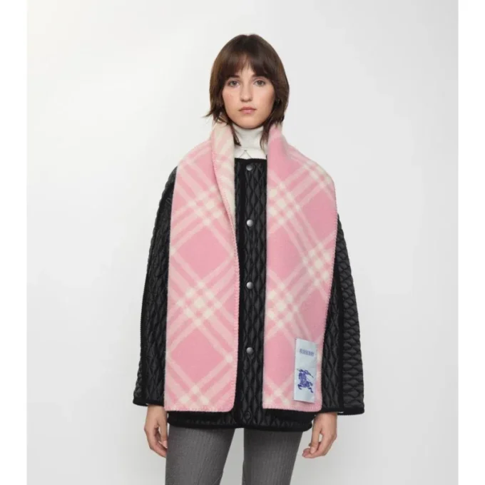 Check Wool Scarf