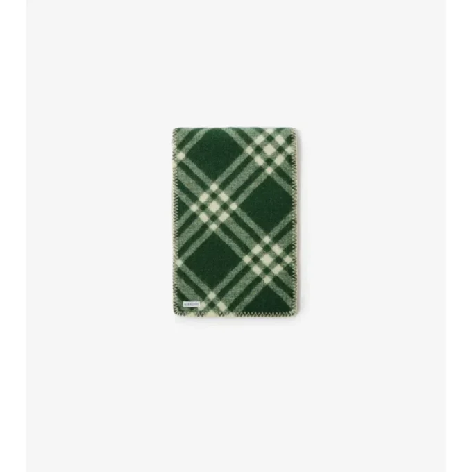 Check Wool Scarf