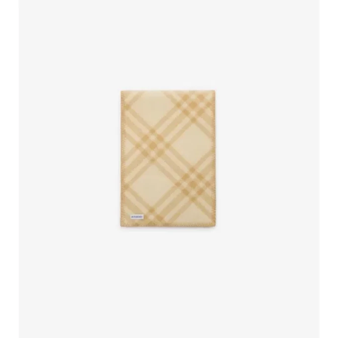 Check Wool Scarf