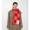 Check Wool Scarf