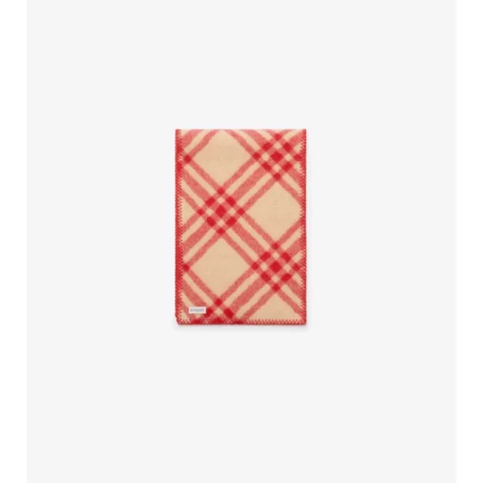 Check Wool Scarf