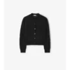 Check Wool Silk Cardigan