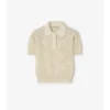 Check Wool Silk Polo Shirt
