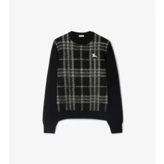 Check Wool Sweater