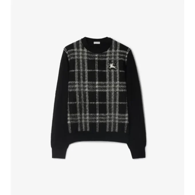 Check Wool Sweater