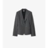 Check Wool Tailored Jacket