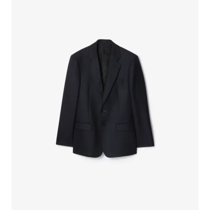 Check Wool Tailored Jacket