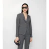Check Wool Tailored Jacket