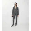 Check Wool Tailored Trousers